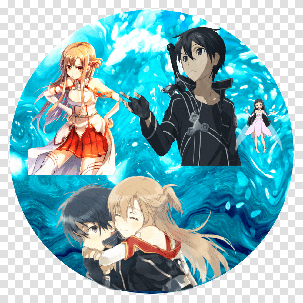 Sword Art Online Cartoon, Comics, Book, Manga, Person Transparent Png