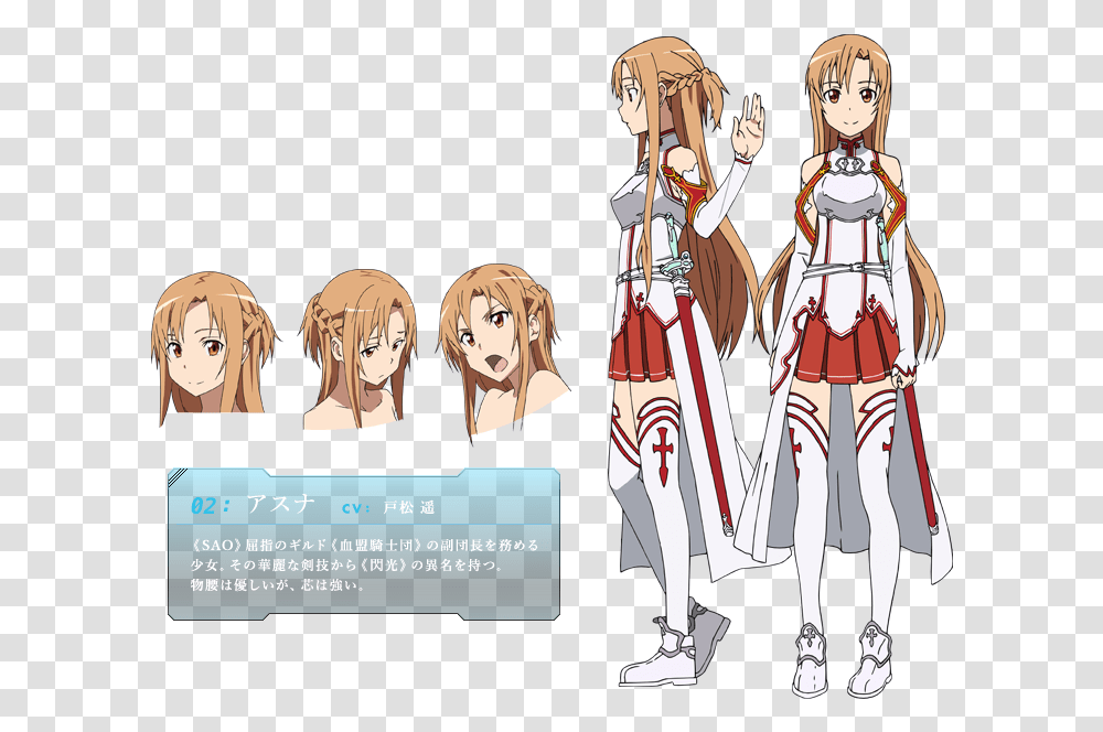 Sword Art Online Character Design, Comics, Book, Manga, Person Transparent Png