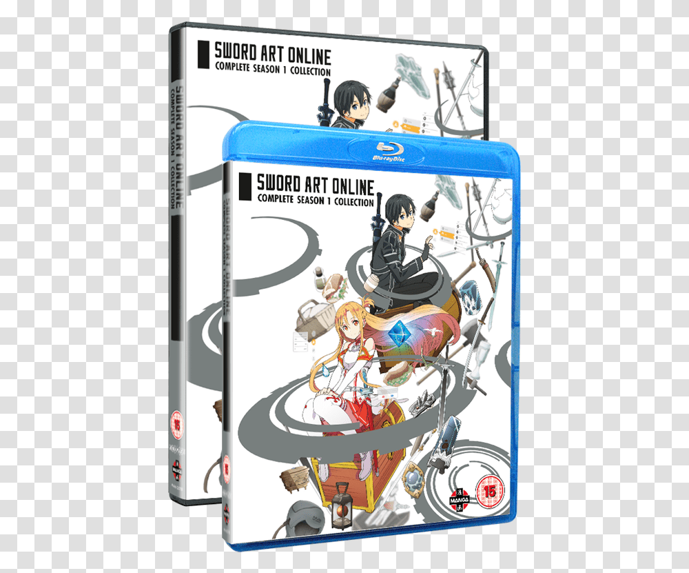 Sword Art Online Complete Season 1 Collection Sword Art Online Complete Season, Person, Electronics, Transportation Transparent Png