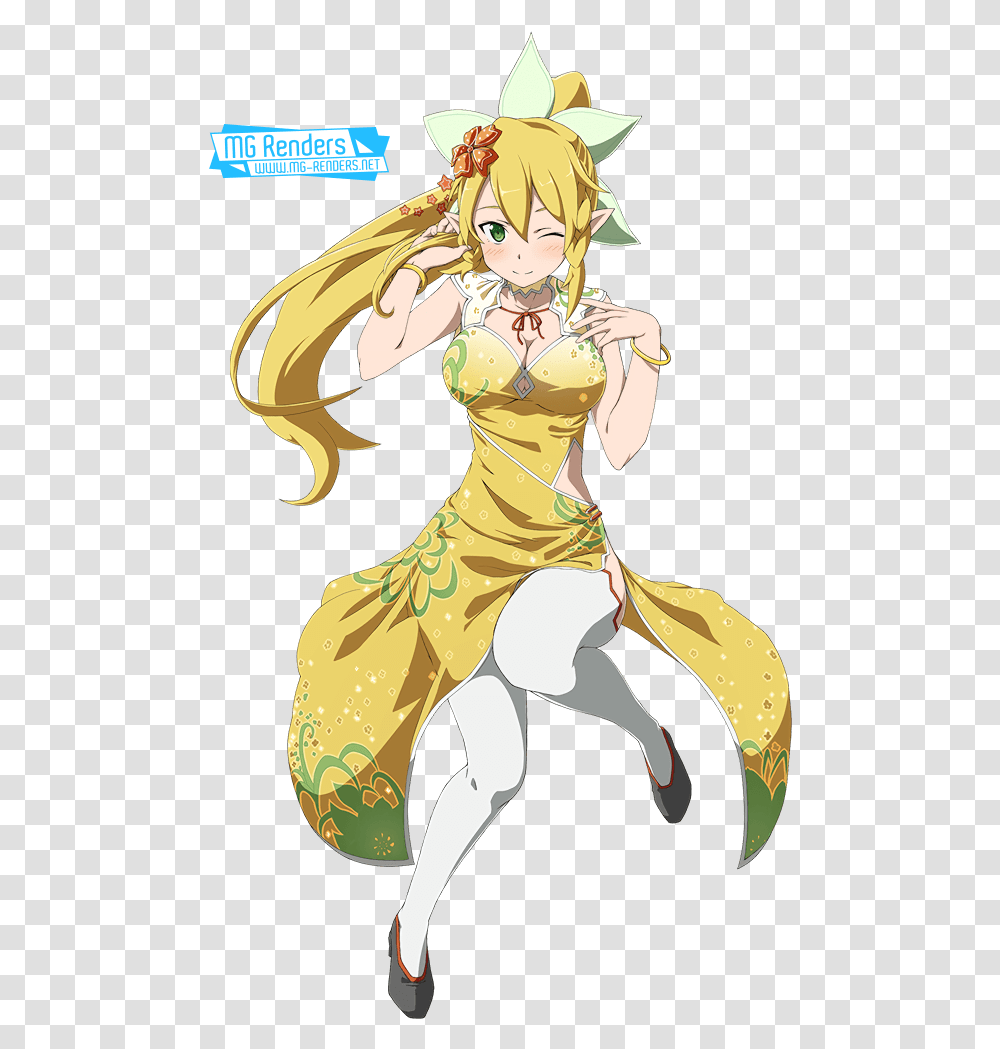 Sword Art Online Elf Blonde Hair, Comics, Book, Person Transparent Png