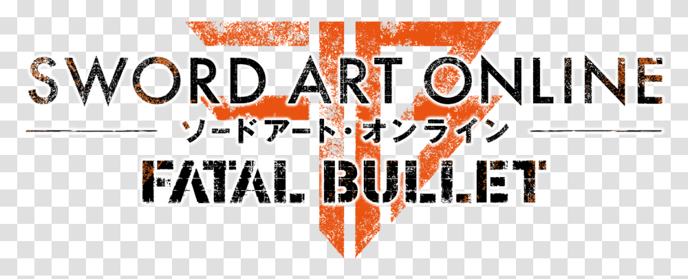 Sword Art Online Fatal Bullet Game Logo, Alphabet, Text, Label, Flyer Transparent Png