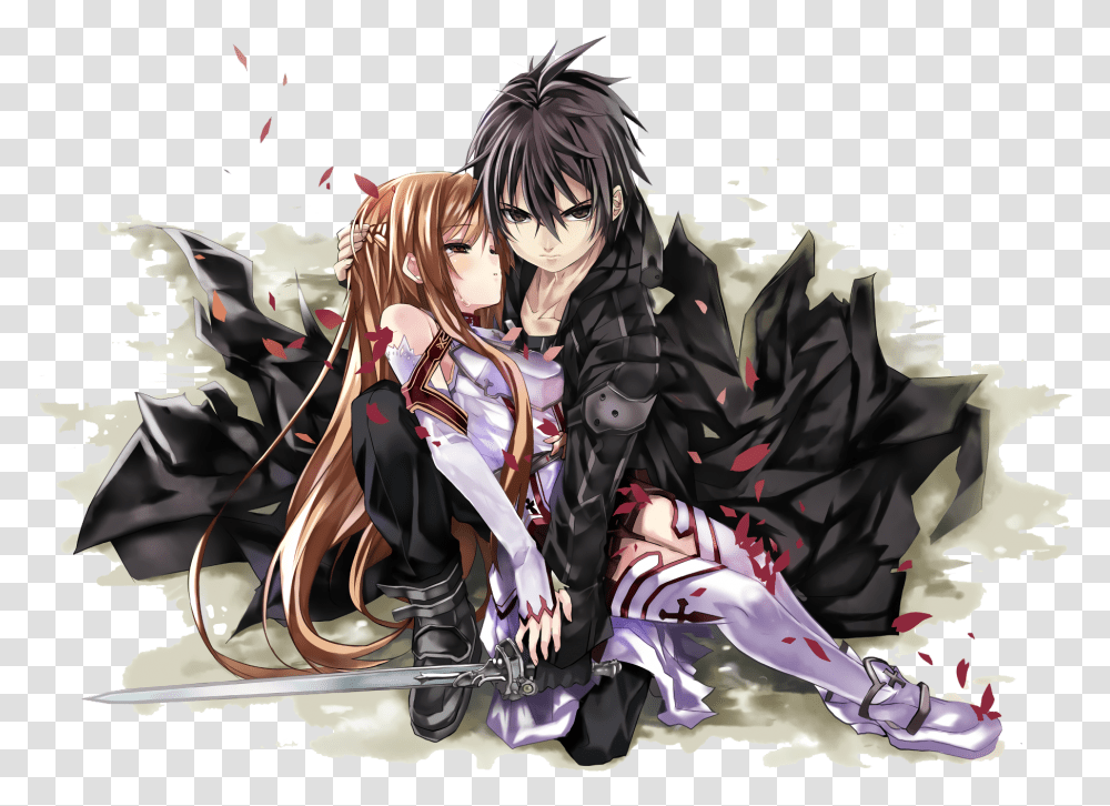 Sword Art Online Gambar, Manga, Comics, Book, Person Transparent Png