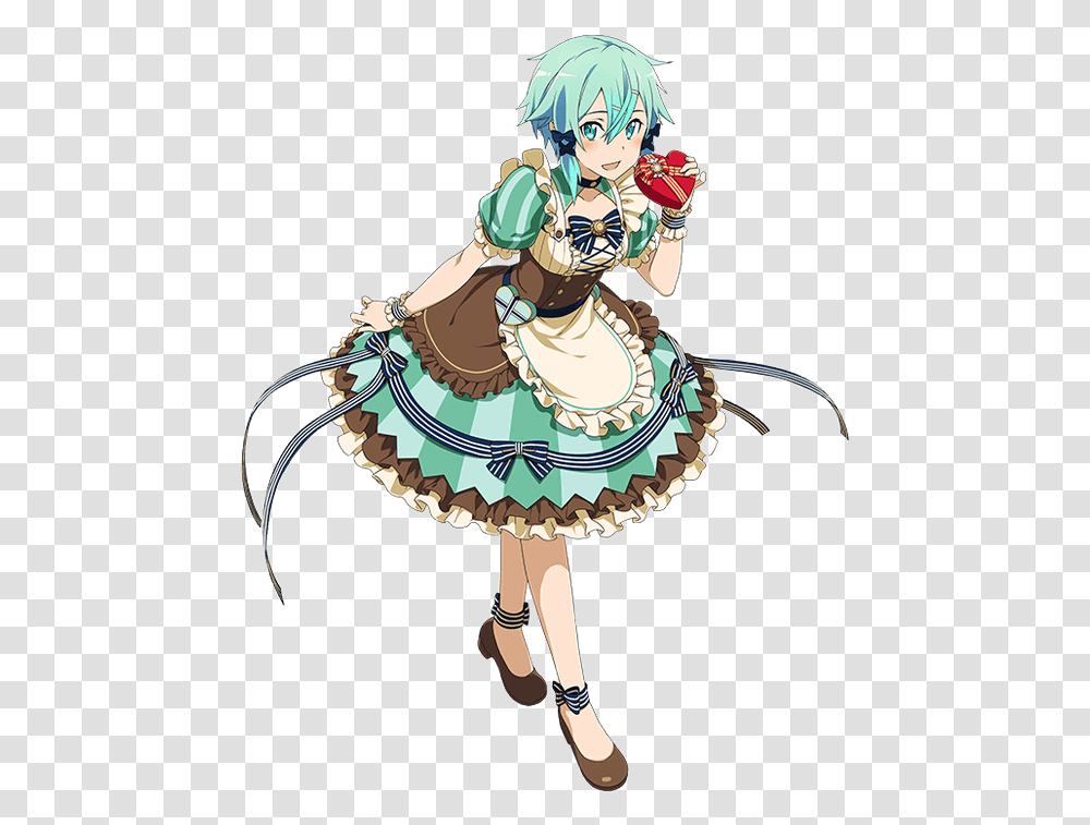 Sword Art Online Sinon Maid, Costume, Person, Human, Toy Transparent Png