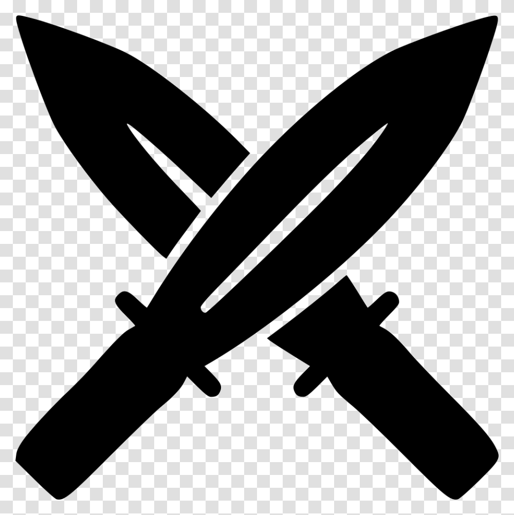 Sword Black Two Swords Icon, Silhouette, Weapon, Weaponry, Blade Transparent Png