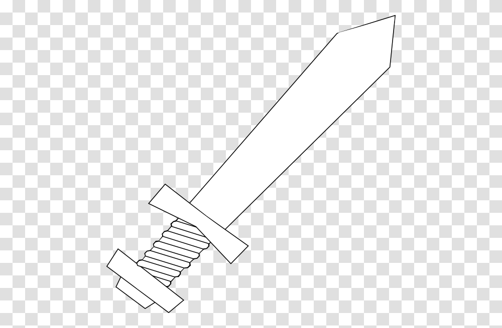 Sword Clip Art At Clker Sword Clipart White, Injection, Scroll, Weapon, Meal Transparent Png