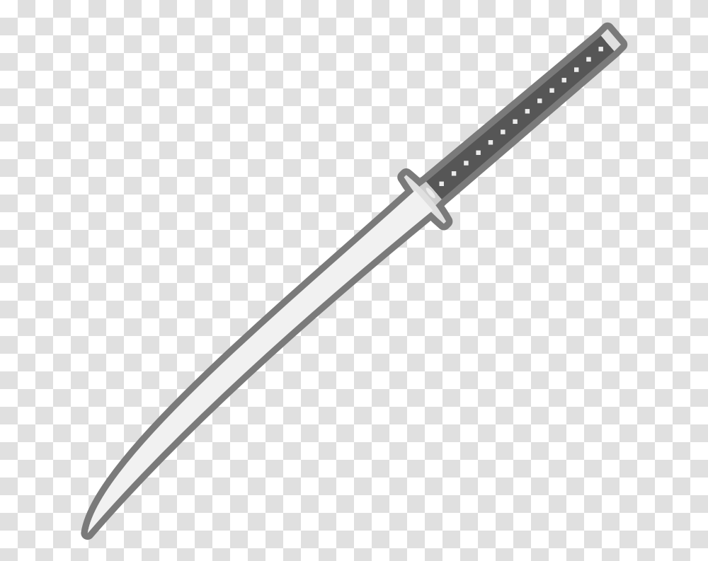 Sword Clipart Cartoon Sword, Blade, Weapon, Weaponry, Samurai Transparent Png