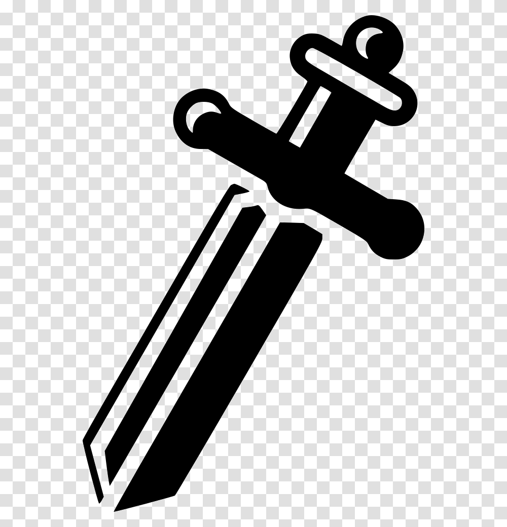 Sword Cross Battle Coop Game Blade Knight, Hammer, Tool, Weapon, Weaponry Transparent Png