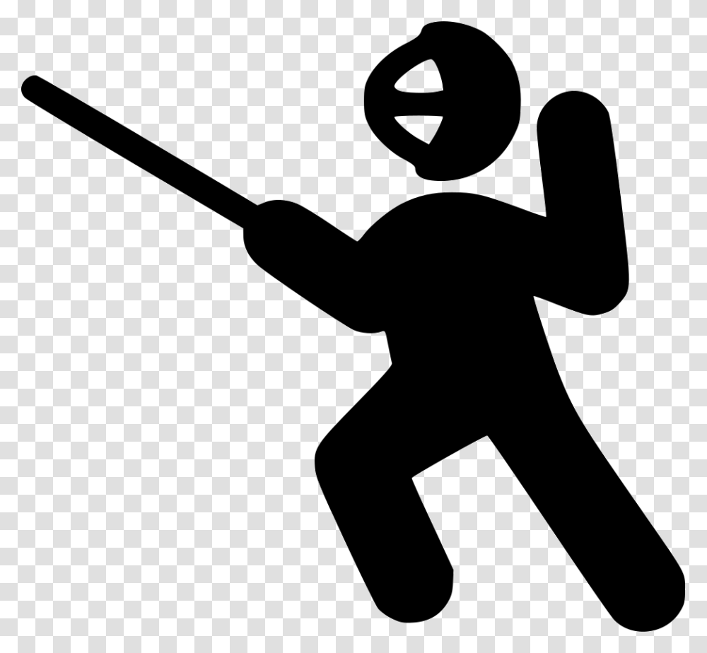 Sword Fighting, Silhouette, Shovel, Tool, Person Transparent Png