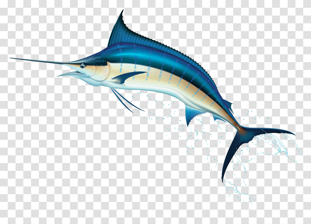 Sword Fish Clipart Clip Art Freeuse Swordfish Clip Marlin Fish, Sea Life, Animal, Bird Transparent Png