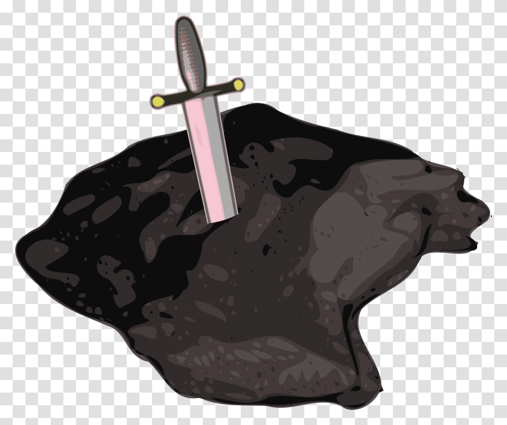 Sword In Stone Clip Arts Sword In Stone, Blade, Weapon, Weaponry, Knife Transparent Png