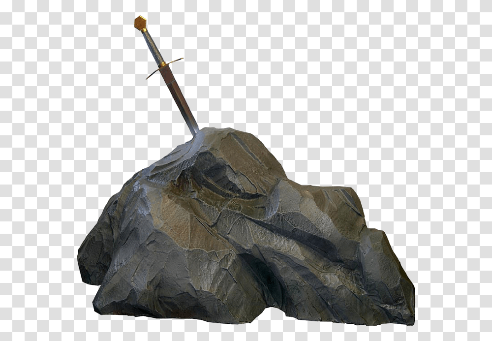 Sword In The Stone Background, Weapon, Weaponry, Mineral, Lighting Transparent Png