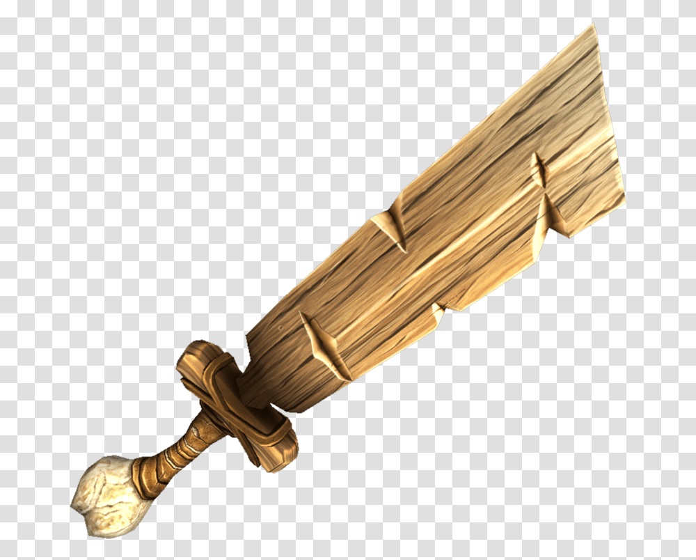 Sword In The Stone Creativerse Wooden Sword, Weapon, Weaponry, Handle, Blade Transparent Png