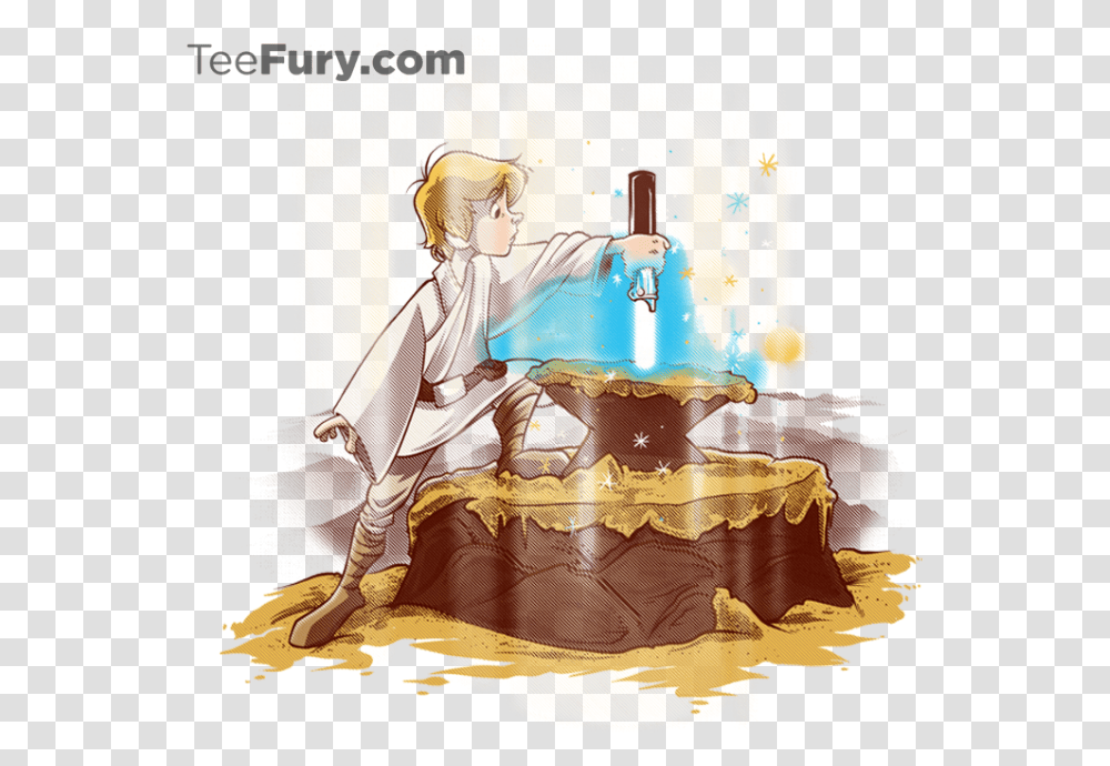Sword In The Stone Fan Art, Person, Painting, Drawing Transparent Png