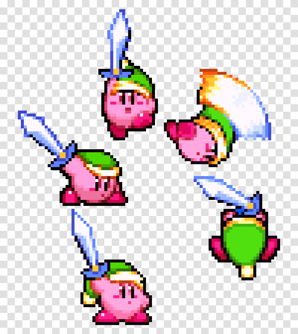 Sword Kirby Pixel Art, Juggling, Floral Design Transparent Png