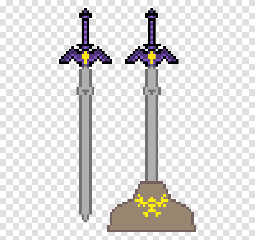 Sword Link's Master Sword Pixel Art, Cross, Weapon, Tree Transparent Png