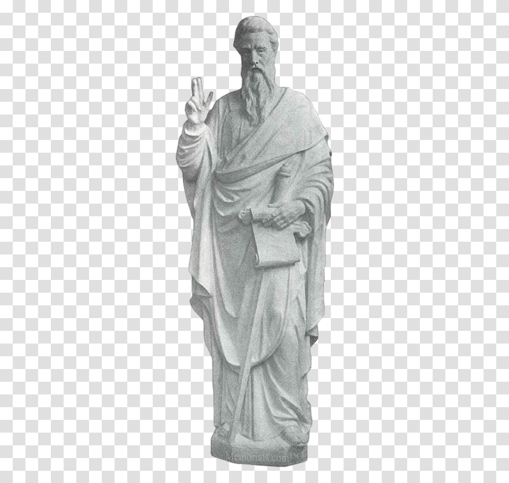 Sword Of The Spirit Granite Statue Statue, Sculpture, Person, Human Transparent Png