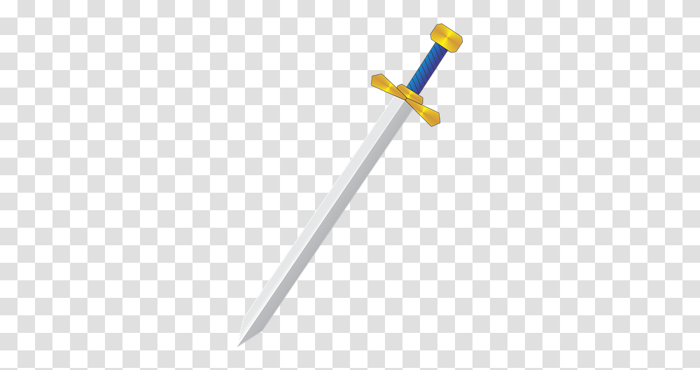 Sword Right Golden Sword, Blade, Weapon, Weaponry Transparent Png