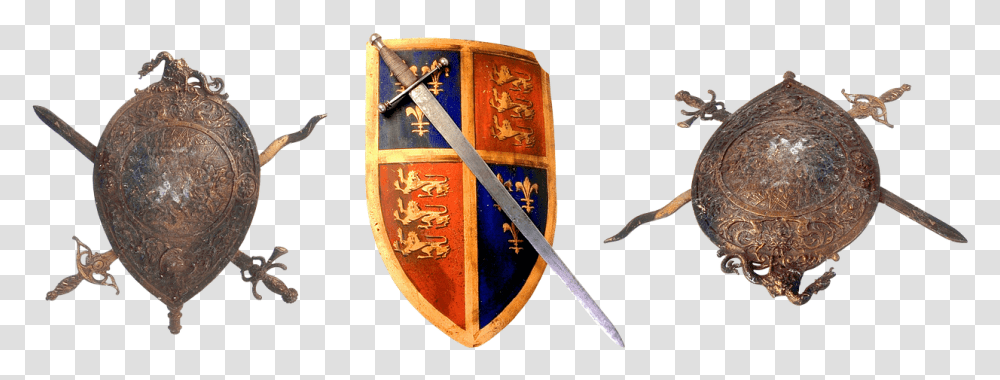 Sword Shield Coat Of Arms Warrior Srednevekove, Armor, Insect, Invertebrate, Animal Transparent Png