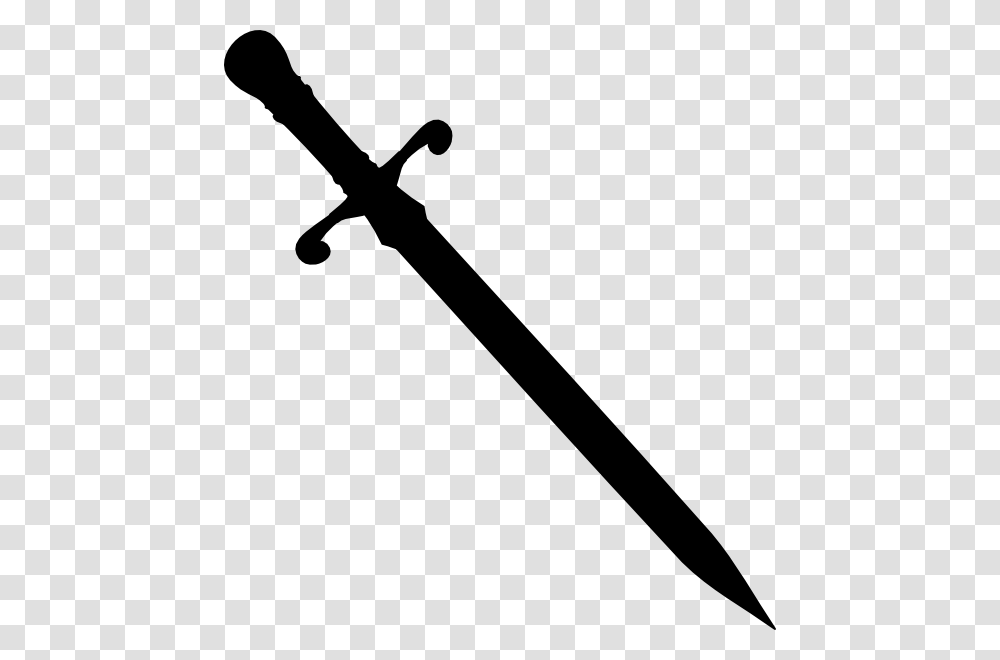 Sword Silhouette Clip Art, Weapon, Weaponry, Blade, Knife Transparent Png