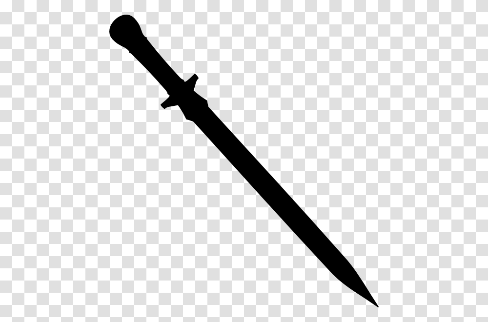 Sword Silhouette Picture Machete Clipart, Weapon, Weaponry, Wand, Pencil Transparent Png