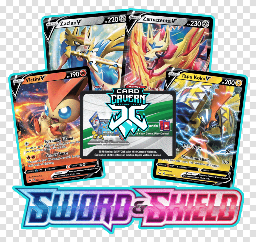 Sword & Shield Ptcgo Code Pokemon Kaarten Waarde Zacian, Pac Man, Arcade Game Machine, Video Gaming Transparent Png