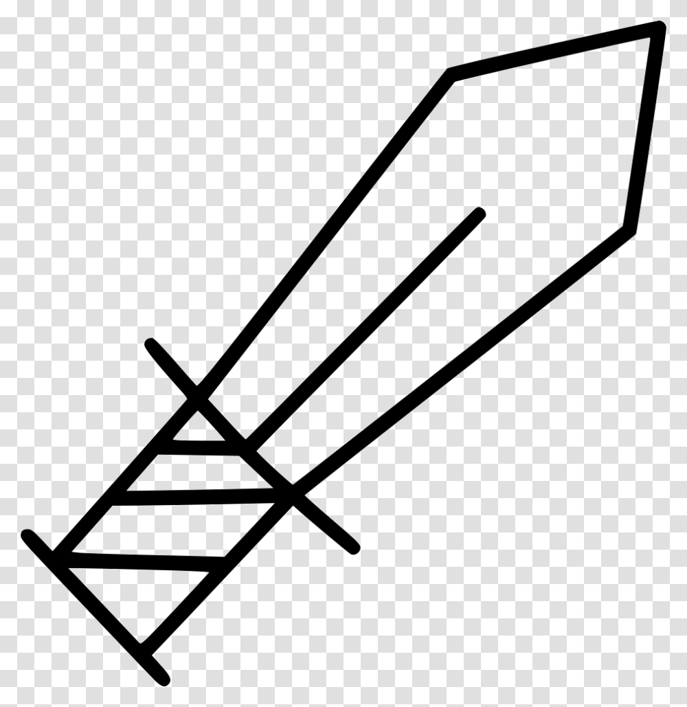 Sword Weapon Line Art, Arrow, Oars Transparent Png