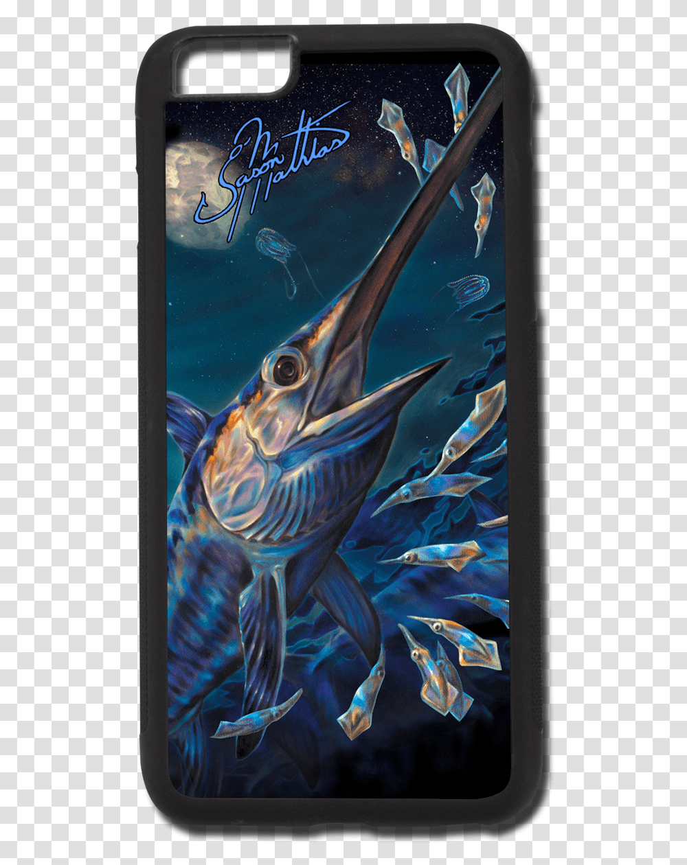 Swordfish Design Choose Your Iphone Smartphone, Animal, Sea Life, Bird, Electronics Transparent Png
