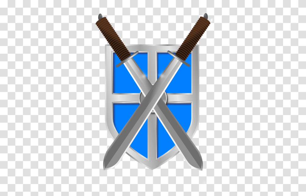 Swords And Light Blue Shield Clip Art Vector Knight Shield Medieval Shield, Armor, Paddle, Oars, Blade Transparent Png