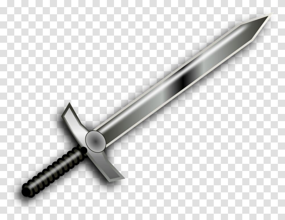 Swords Clipart Double Edged Sword, Blade, Weapon, Weaponry, Knife Transparent Png
