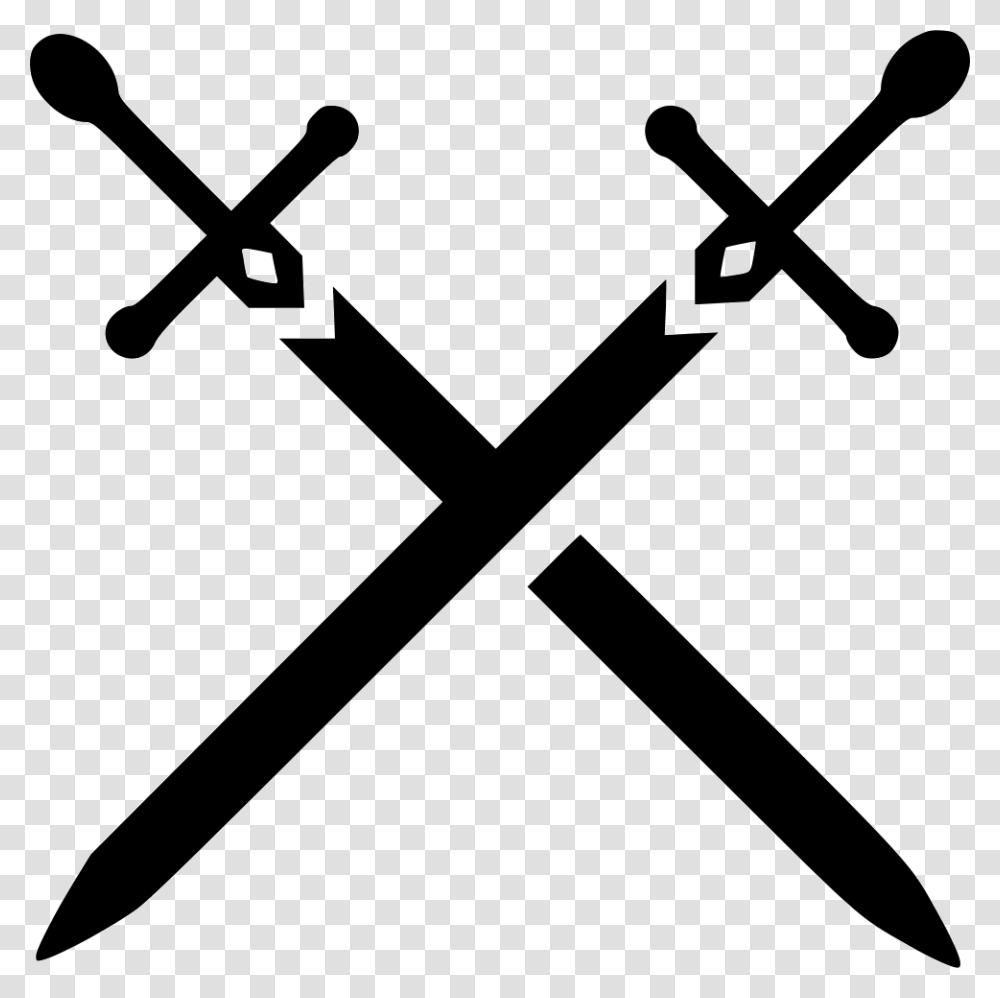 Swords File, Stencil, Silhouette, Hammer, Tool Transparent Png