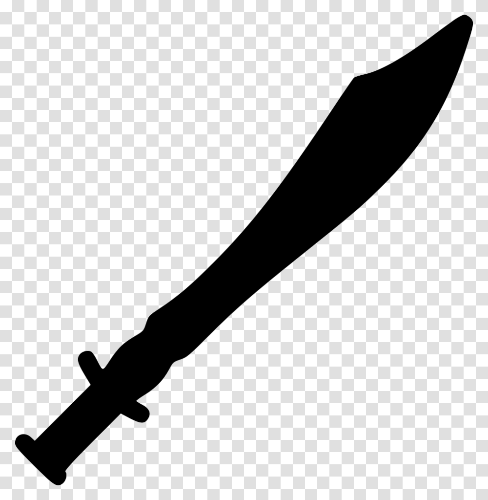 Swords Knife Icon, Silhouette, Blade, Weapon, Weaponry Transparent Png
