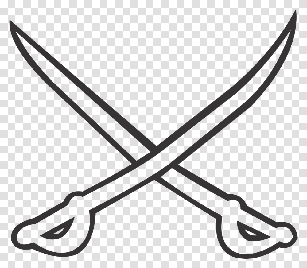 Swords Line Art, Bow, Scissors, Blade, Weapon Transparent Png