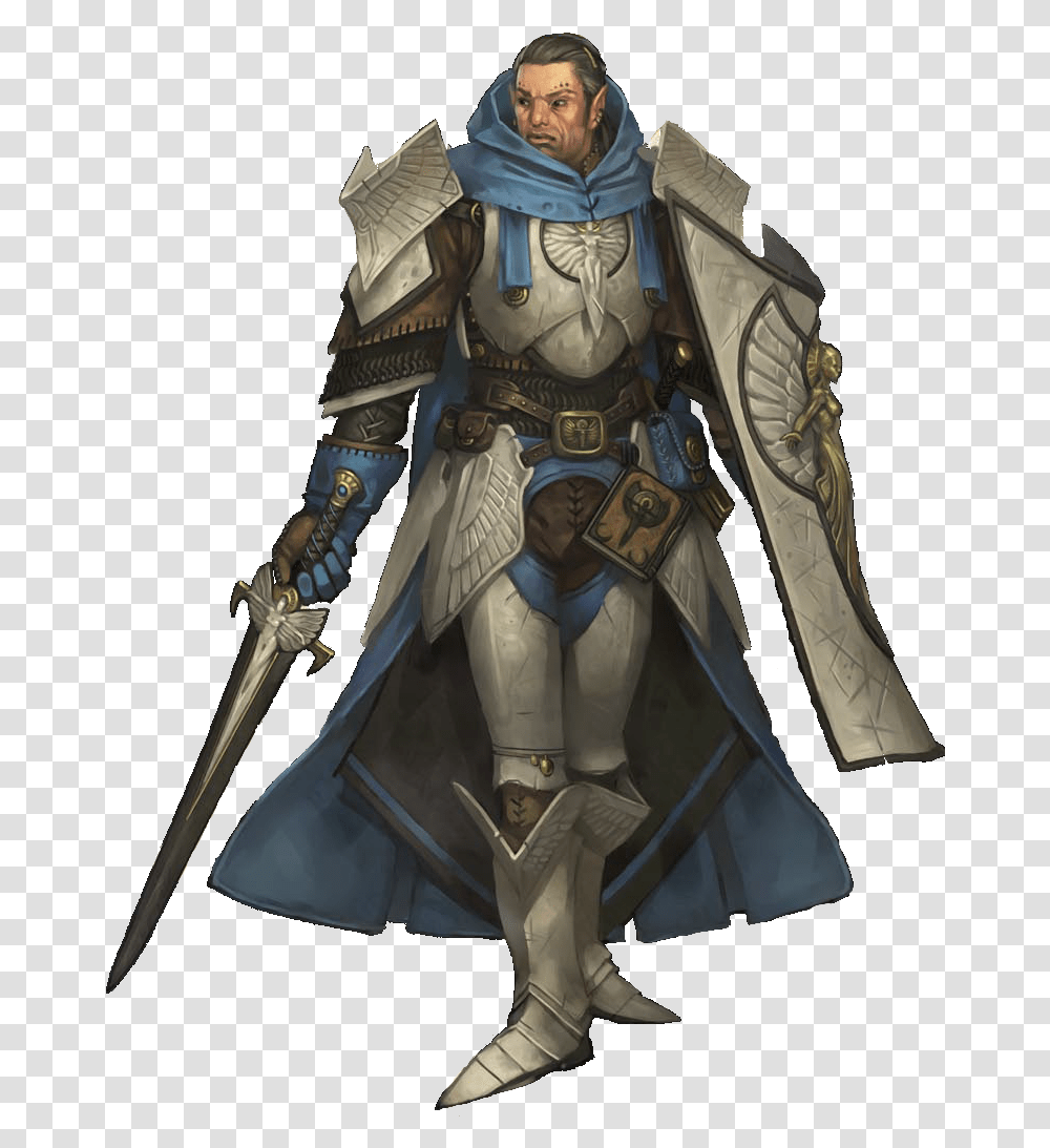 Swordsman Drawing Paladin & Clipart Free Dungeons And Dragons Paladin, Person, Human, Knight, Armor Transparent Png