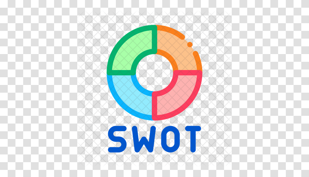 Swot Pie Chart Icon Swot Icon, Symbol, Logo, Trademark, Number Transparent Png