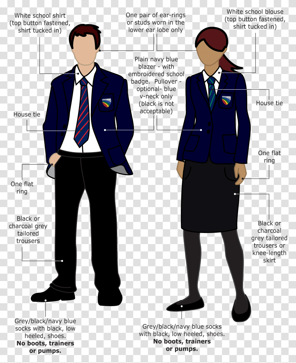 Swra Uniform Illustrations National Academy Hucknall Uniform, Person, Tie, Suit Transparent Png