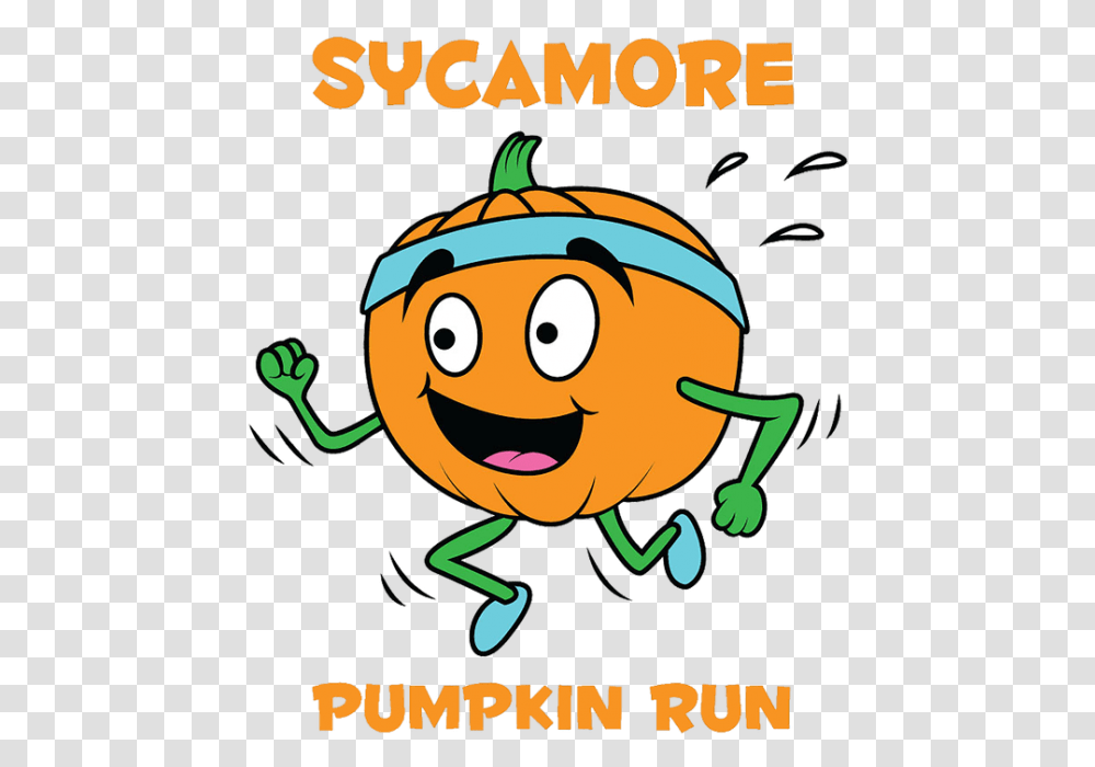 Sycamore Running Pumpkin Clip Art, Poster, Advertisement, Flyer, Paper Transparent Png
