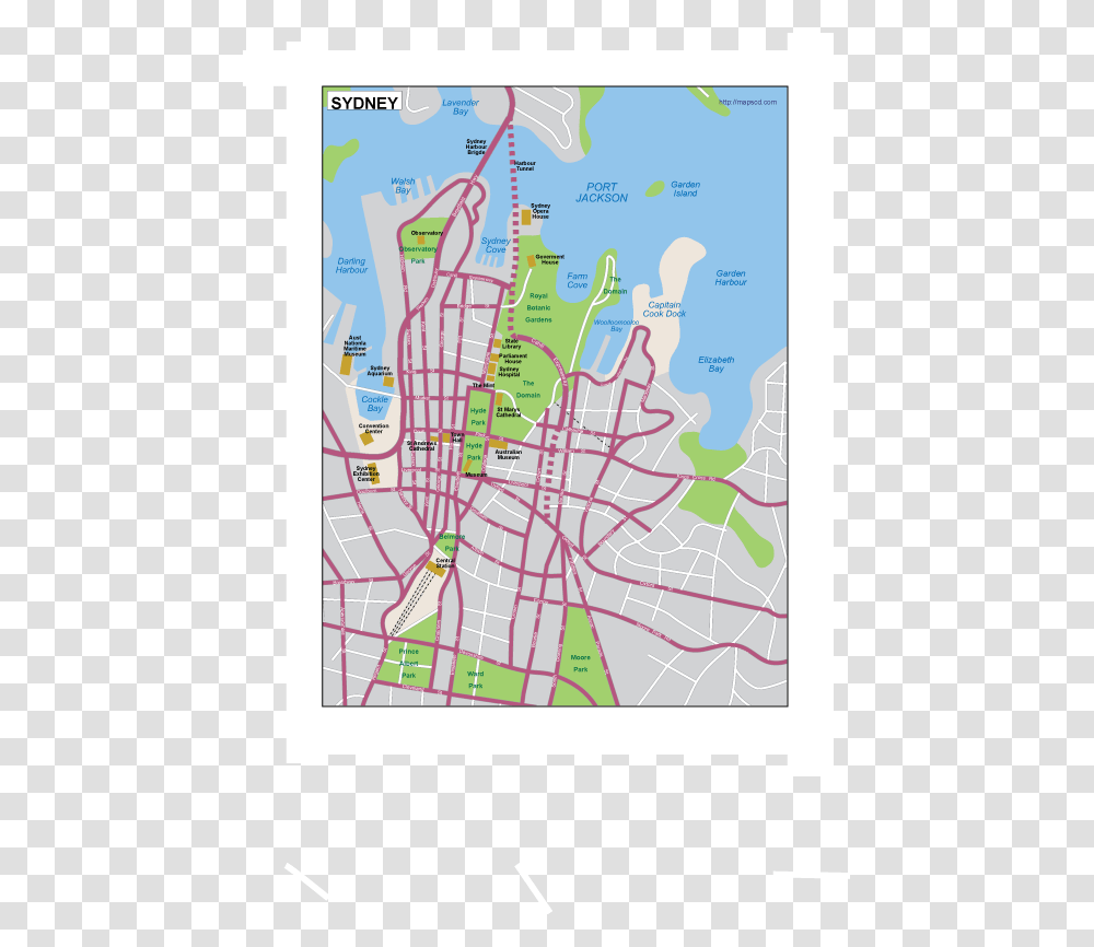 Sydney City Map, Plot, Diagram, Plan, Poster Transparent Png