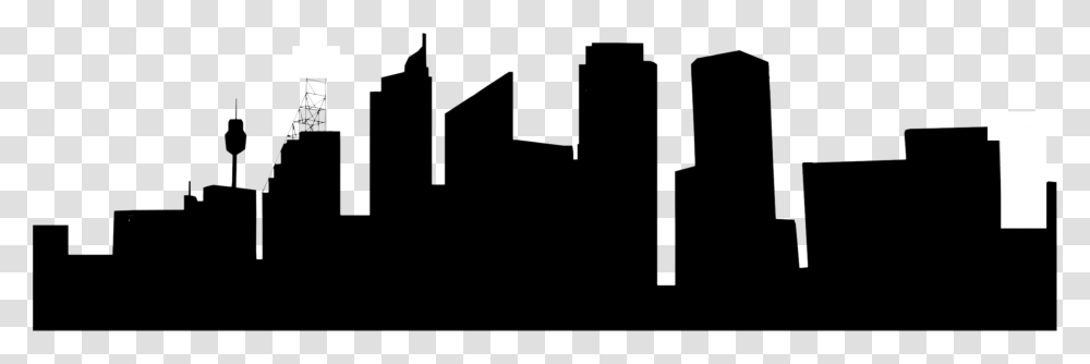 Sydney Skyline Silhouette Drawing, Gray, World Of Warcraft Transparent Png
