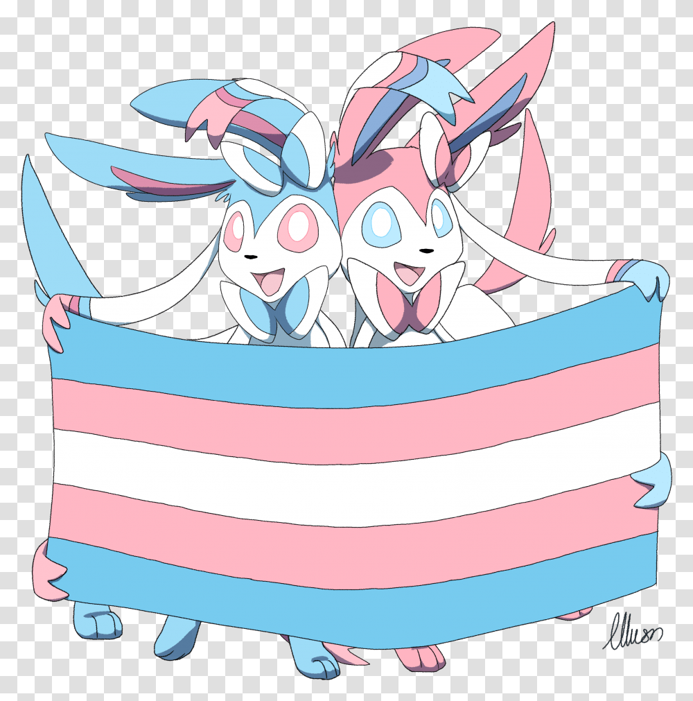Sylveon Trans Rights, Crowd, Birthday Cake, Tie Transparent Png