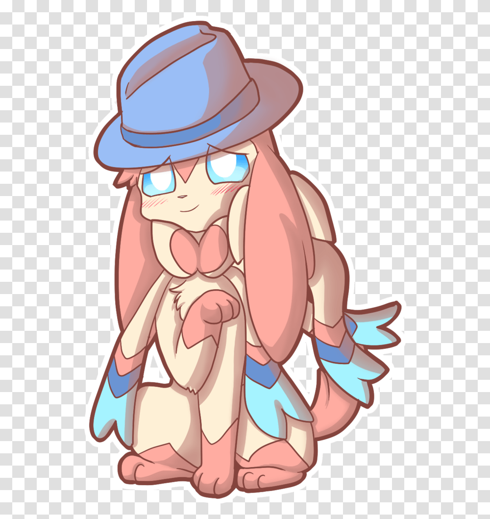 Sylveon Wearing A Hat, Apparel, Drawing Transparent Png