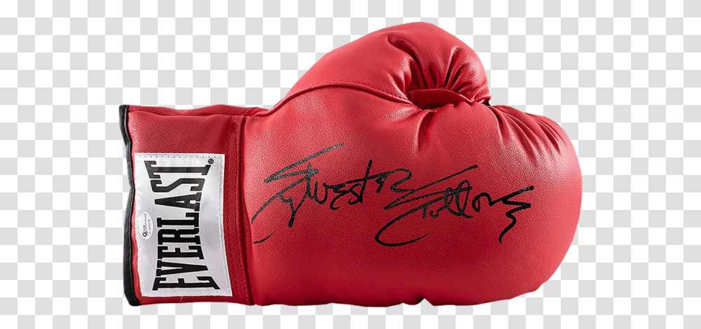 Sylvester Stallone Signed Red Everlast Rocky Balboa Boxing Glove, Clothing, Apparel, Sport, Sports Transparent Png