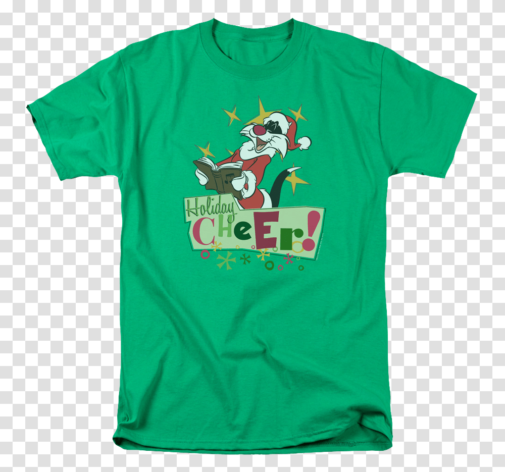 Sylvester The Cat Christmas Looney Tunes T Shirt Looney Tunes Christmas Tee, Apparel Transparent Png