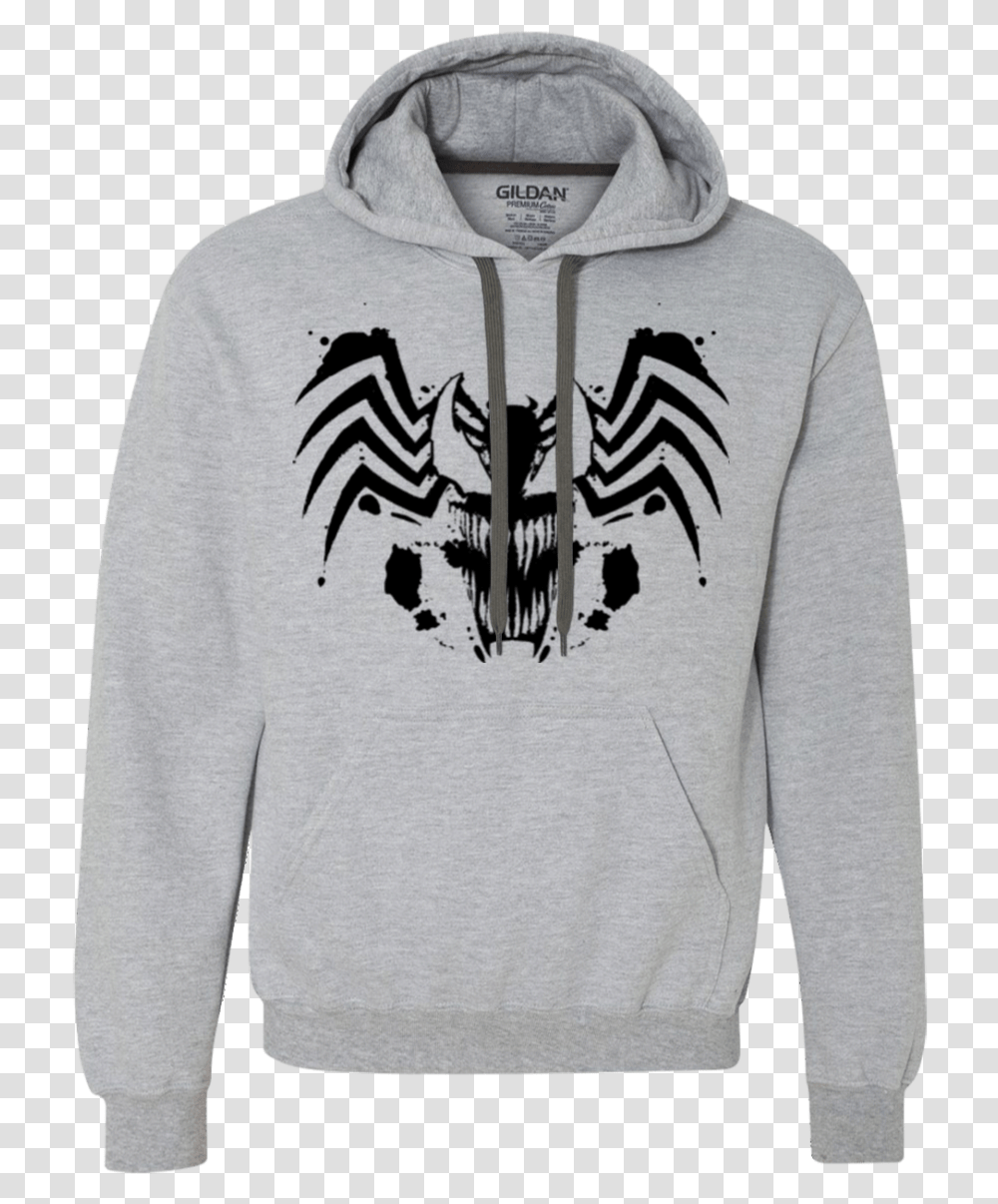 Symbiote Rorschach Premium Fleece Hoodie Hoodie, Apparel, Sweatshirt, Sweater Transparent Png