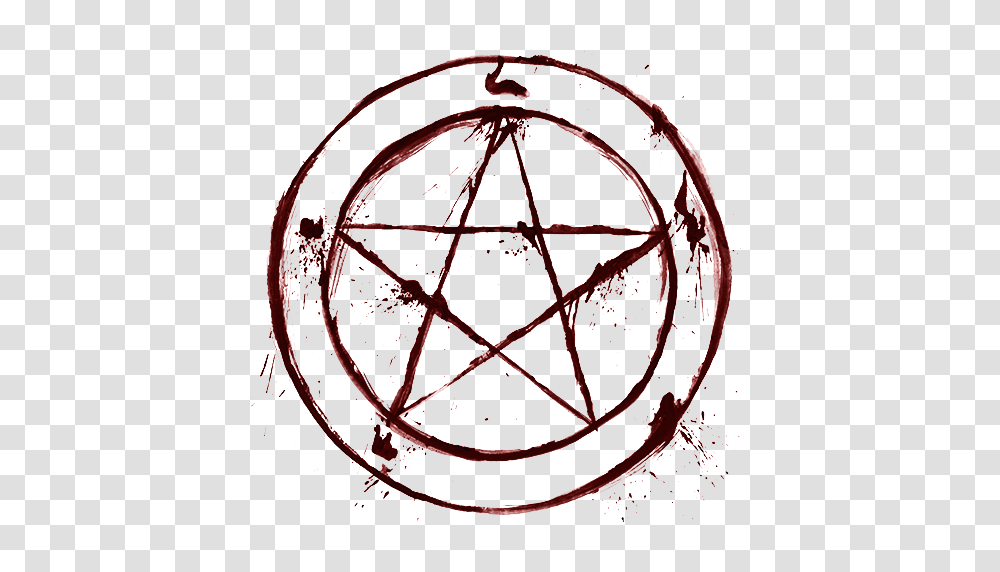 Symbol Blood Bloody Pentagram Creepy Cool Effects, Sphere, Ornament, Pattern, Fractal Transparent Png