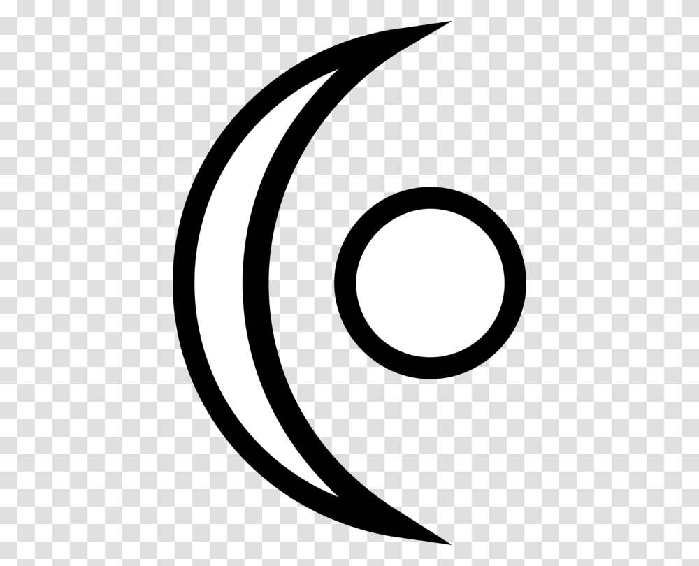 Symbol Crescent Circle Drawing, Moon, Outer Space, Night, Astronomy Transparent Png
