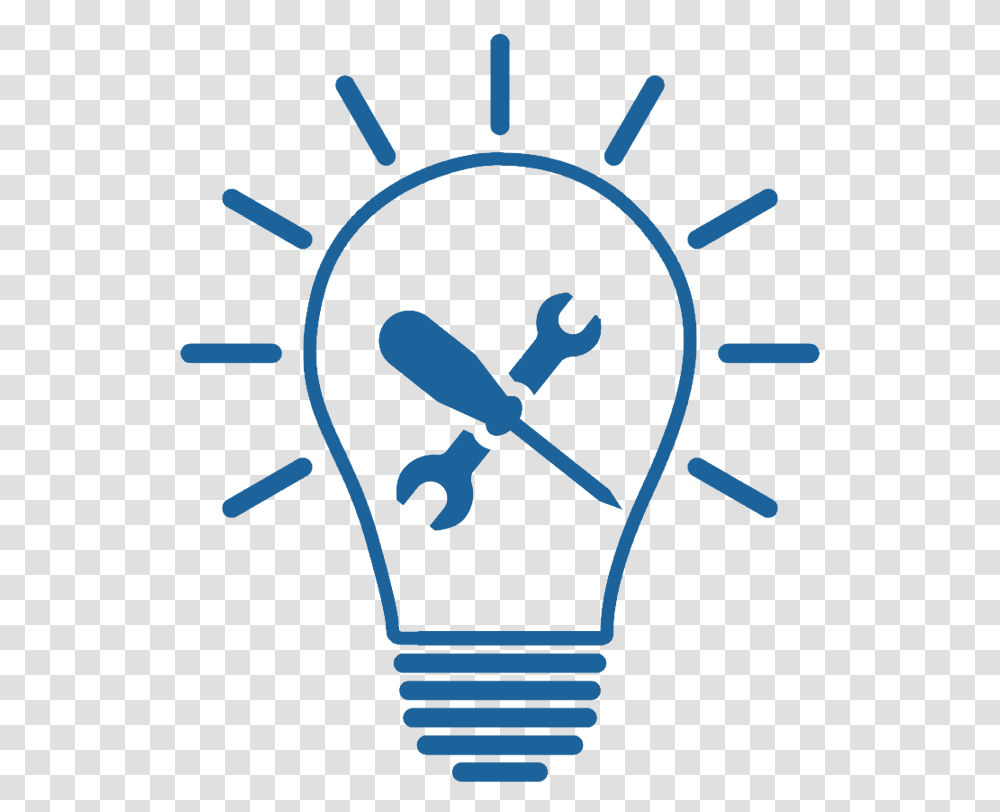 Symbol For Creativity, Light, Stencil, Hand, Lightbulb Transparent Png