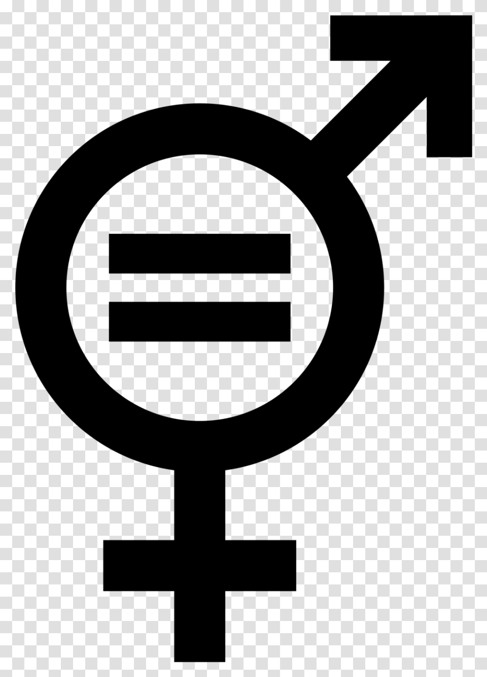 Symbol Gender Equality Man Woman Sexual Equality Gender Equality Symbol, Gray, World Of Warcraft Transparent Png