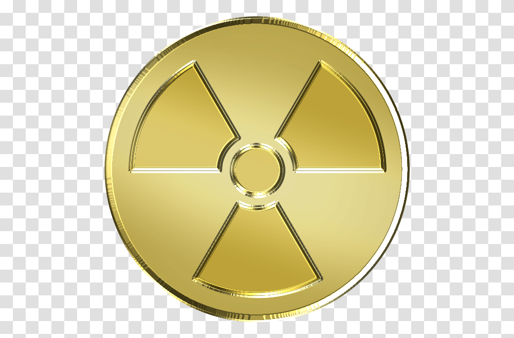 Symbol Nuclear Weapon Gold Gold Nuclear Symbol, Armor Transparent Png