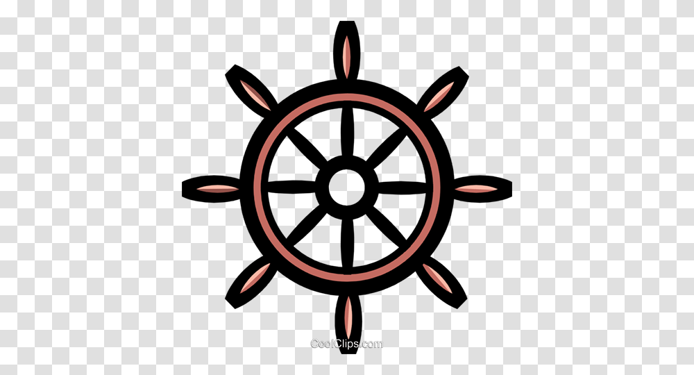 Symbol Of A Boat Wheel Royalty Free Vector Clip Art Illustration, Steering Wheel Transparent Png