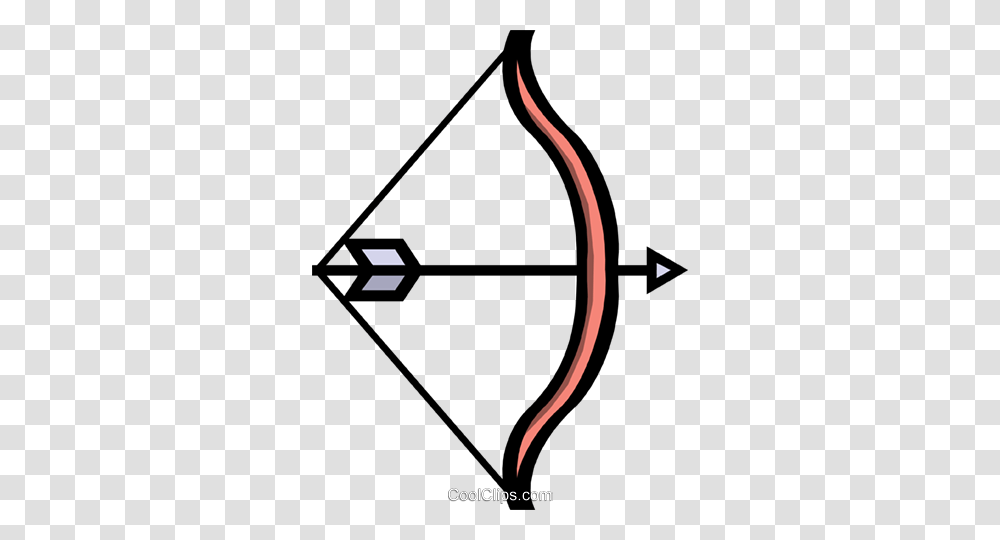 Symbol Of A Bow Arrow Royalty Free Vector Clip Art Illustration, Archery, Sport, Sports, Utility Pole Transparent Png